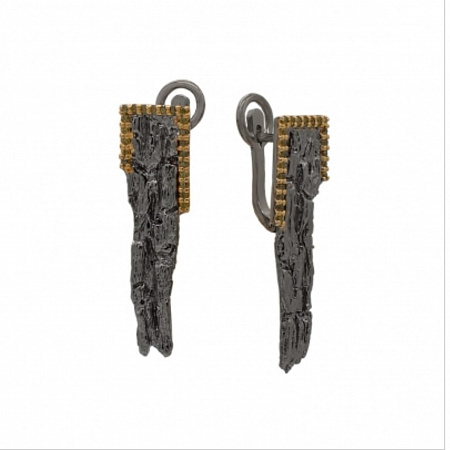 Серьги из серебра "хардкор"